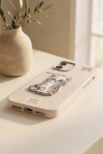 Lamelif iPhone 11 Özel Tasarım Telefon Kılıfı Soft Pudra Renk