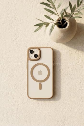 Lamelif iPhone 13-14 Metal Focus Megsafe Kılıf