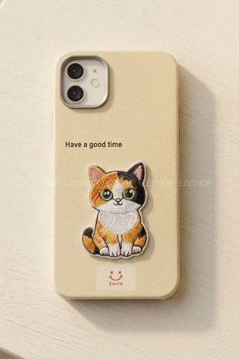Lamelif iPhone 11 Özel Tasarım Telefon Kılıfı Soft Bej Renk