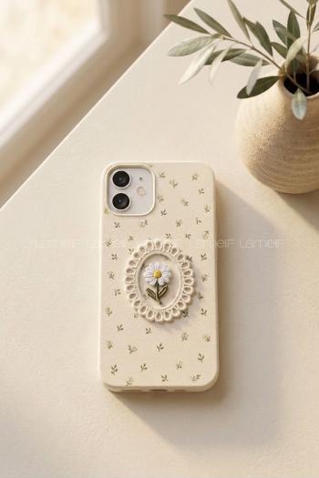 Lamelif iPhone 11 Vision Trend Dantel Çerçeveli Nakış İşlemeli  Detaylı Kılıf