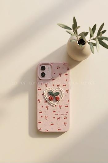 Lamelif iPhone 11 Vision Trend Tül Kalp Nakış Detaylı Kılıf