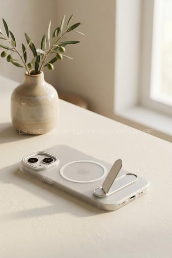 Lamelif iPhone 13/14 Premium Mona Standlı Magsafe Kılıf