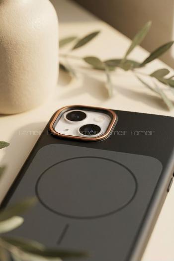 Lamelif iPhone 15 Lüxs Omega Magsafe Kılıf
