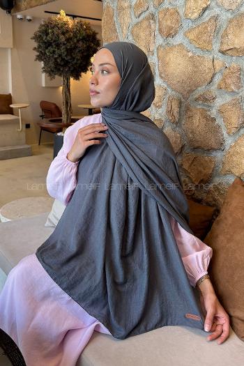 Lamelif Rami Şal Antrasit