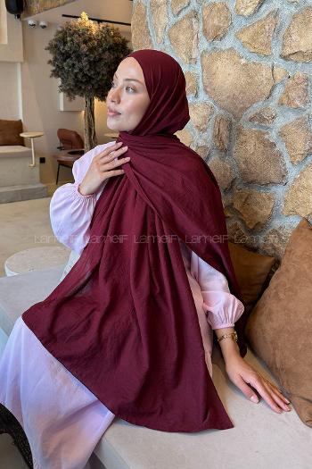 Lamelif Rami Şal Bordo
