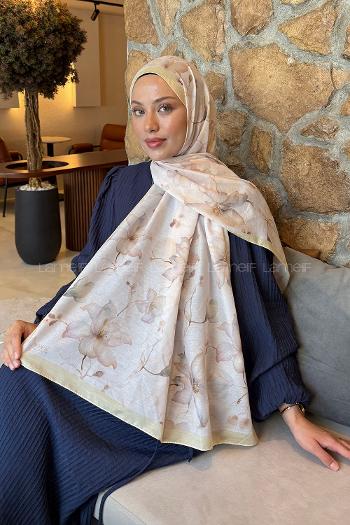 Lamelif Manolya Desen Lara Soft Şal Sarı