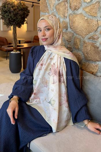 Lamelif Manolya Desen Lara Soft Şal Su Yeşili