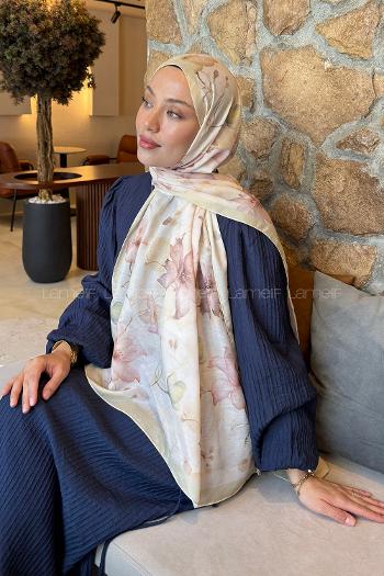 Lamelif Manolya Desen Lara Soft Şal Su Yeşili
