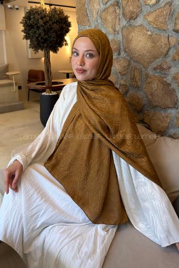 Camel Cotton Fabric Printed Shawl