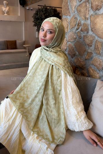Mint Green Cotton Fabric Viscose Fabric Printed Shawl