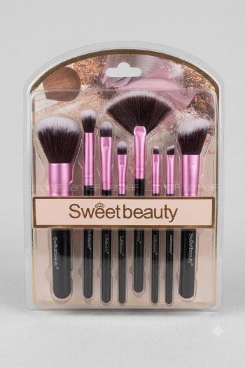 Lamelif Sweet Beauty 8 li Makyaj Fırçası Set