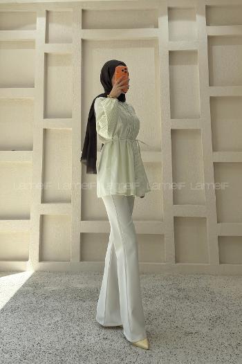 Yellow Shirt Collar Long Arm Cotton Polyester Shirt