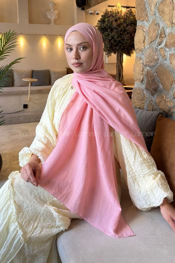 Lamelif Comfort Pamuk Şal Pembe