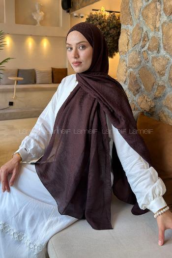 Bitter Brown Cotton Fabric Printed Shawl