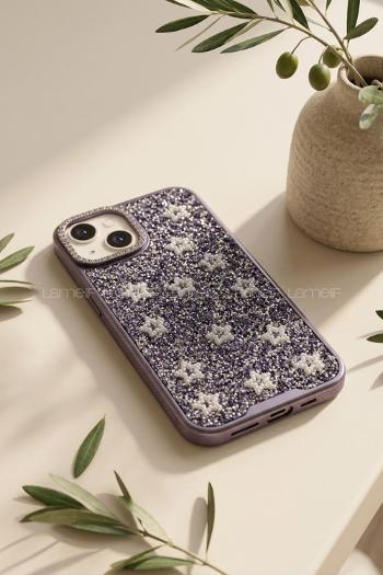 Lamelif iPhone 15 Savaroski Elmas Taşlı Telefon Kılıfı