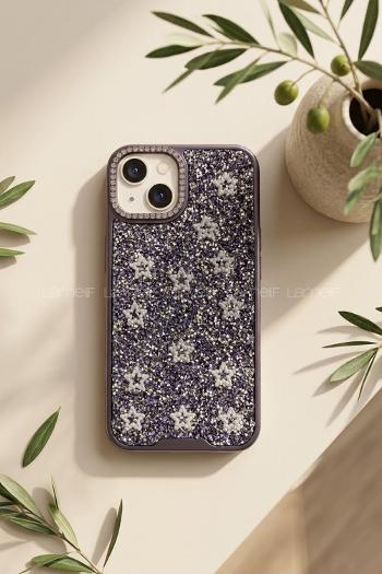 Lamelif iPhone 15 Savaroski Elmas Taşlı Telefon Kılıfı