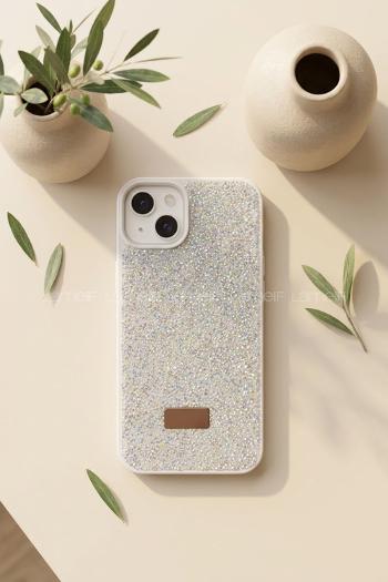 Lamelif iPhone 15 Swarovski Taşlı Telefon Kılıfı