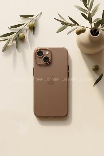 Lamelif İphone 15 Mat Kendinden Lensli Telefon Kılıfı