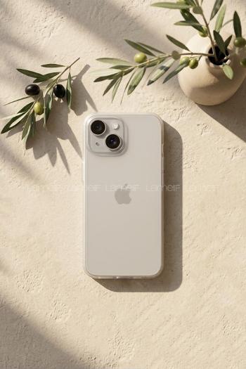 Lamelif İphone 15 Mat Kendinden Lensli Telefon Kılıfı