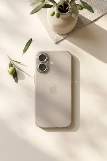 Lamelif İphone 16 Mat Kendinden Lensli Telefon Kılıfı
