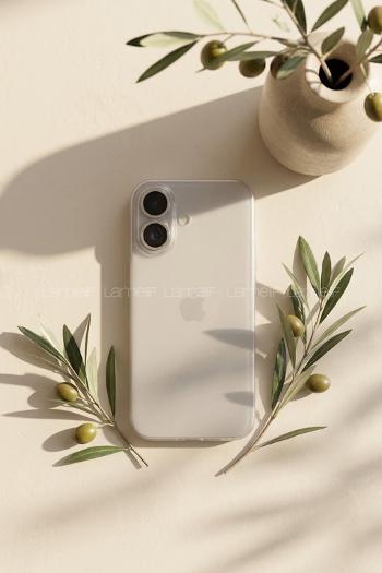 Lamelif İphone 16 Mat Kendinden Lensli Telefon Kılıfı