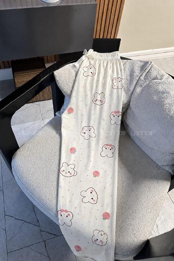Lamelif Milan Kumaş Bulut Rüyası Pijama Altı