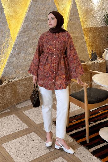 Tile Shirt Collar Long Arm Cotton Unprinted Shirt