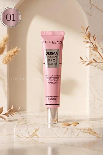 Lamelif Mc Ellyn Derma Porcelain Pro Make Up Fondöten 01