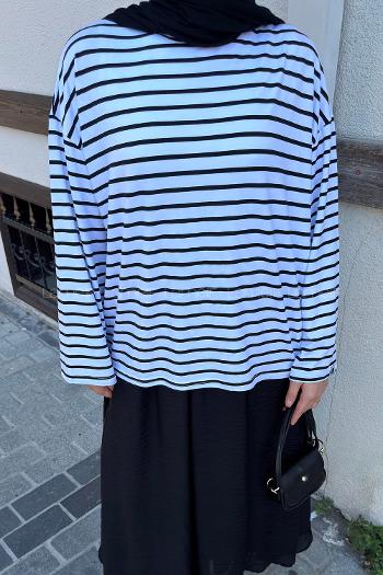 White Crew Neck Long Arm Without Accessories Viscose Unprinted Blouse