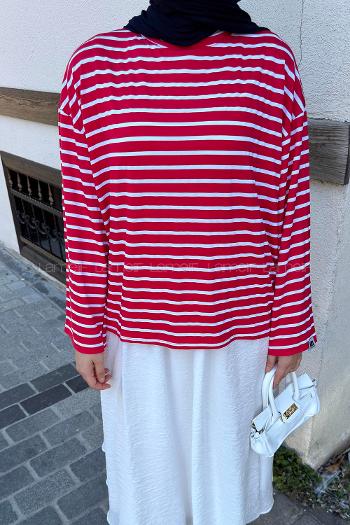 Pomegranate Flower Crew Neck Long Arm Without Accessories Viscose Unprinted Blouse