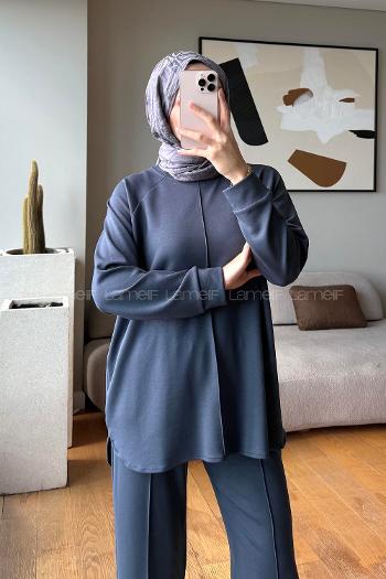 Lamelif Basıc Biyeli İkili Takım Füme
