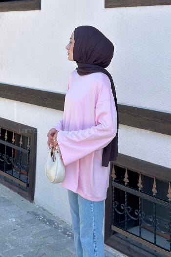 Pink Crew Neck Modal Oysho Tunic