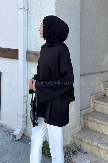 Black Crew Neck Modal Oysho Tunic