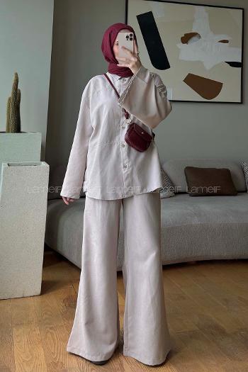 Stone Shirt Collar Long Arm Buttoned Polyester Naylon Regular Trousers Suit