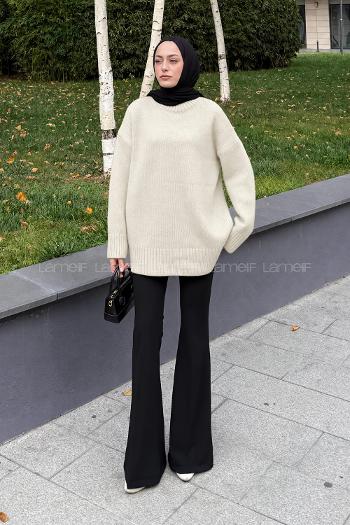 Ecru Turtle Neck Long Arm Jumper
