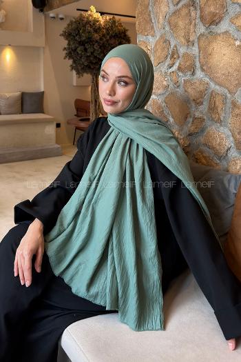 Lamelif Organik Premium Şal Çağla Yeşili