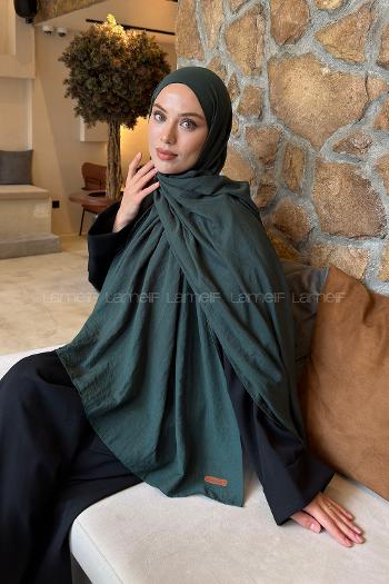 Lamelif Rami Şal Zümrüt Yeşili