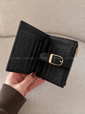 Luna Siyah Gold Tokalı Cüzdan