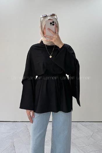 Black Crew Neck Cotton Oysho Tunic