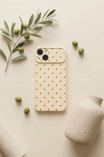 Lamelif İphone 13/14 Kalpli Telefon Kılıfı
