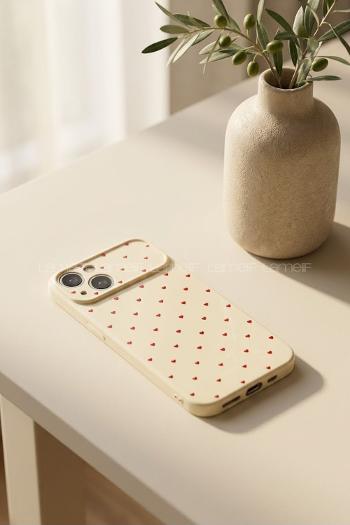 Lamelif İphone 13/14 Kalpli Telefon Kılıfı