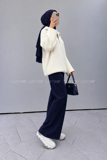 Ecru Turtle Neck Long Arm Jumper