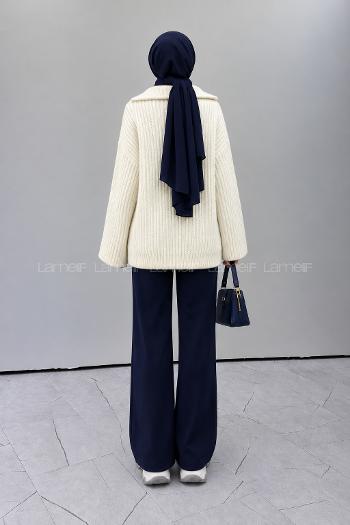 Ecru Turtle Neck Long Arm Jumper