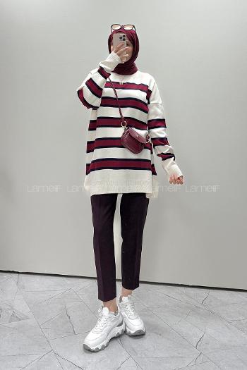 Ecru Crew Neck Long Arm Jumper