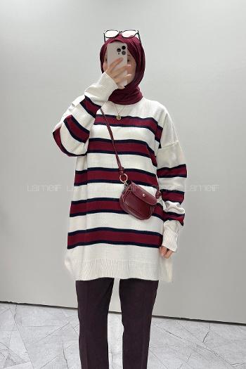 Ecru Crew Neck Long Arm Jumper