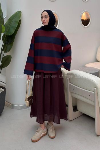 Navy Blue Crew Neck Long Arm Printed Sweatshirt
