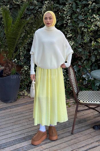 Ecru Turtle Neck Long Arm Jumper