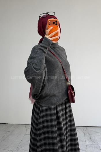 Smoked Turtle Neck Long Arm Jumper