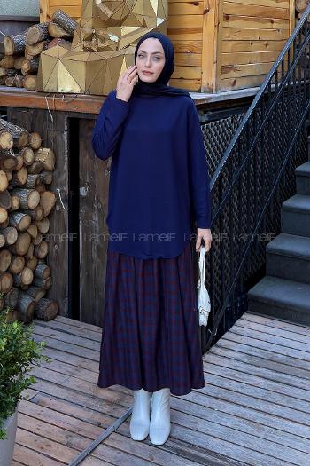 Lamelif Basic Sweat Lacivert