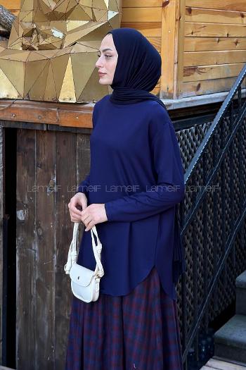 Lamelif Basic Sweat Lacivert